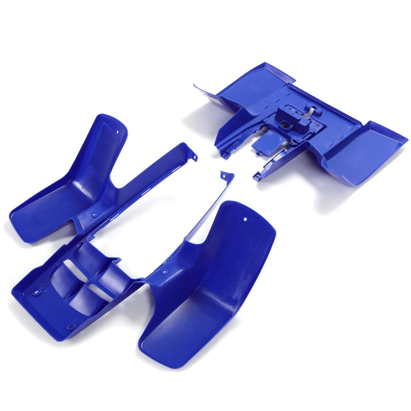DURAFORCE Front + Rear Fender Plastic Body For 1987-2006 Yamaha Banshee 350 YFZ350 (BLUE)