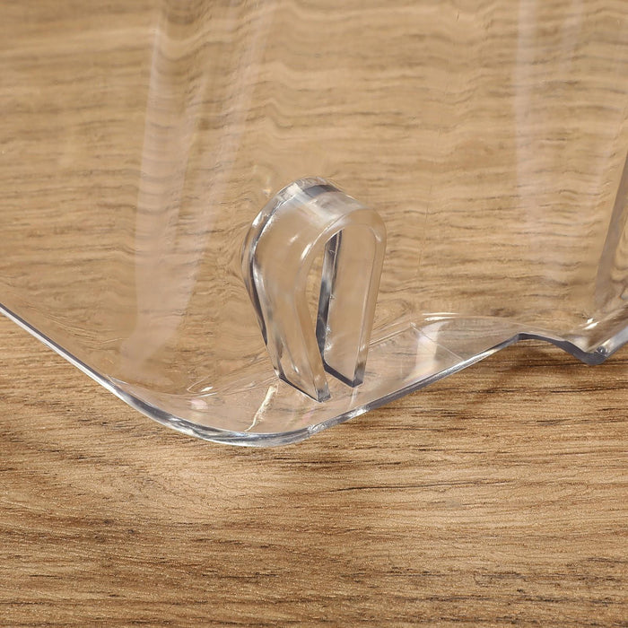 DURAFORCE 2 Pack Clear Refrigerator Door Bin Shelf For 240356402 Frigidaire AP2549958