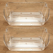 DURAFORCE 2 Pack Clear Refrigerator Door Bin Shelf For 240356402 Frigidaire AP2549958
