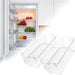 DURAFORCE 2 Pack Clear Refrigerator Door Bin Shelf For 240356402 Frigidaire AP2549958