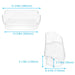 DURAFORCE 2 Pack Clear Refrigerator Door Bin Shelf For 240356402 Frigidaire AP2549958