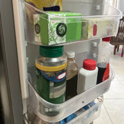 DURAFORCE 2 Pack Clear Refrigerator Door Bin Shelf For 240356402 Frigidaire AP2549958