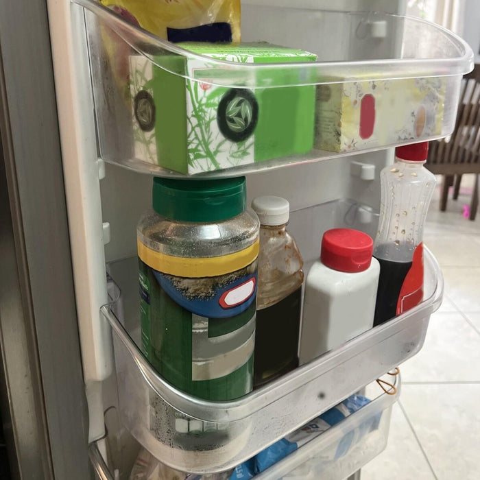 DURAFORCE 2 Pack Clear Refrigerator Door Bin Shelf For 240356402 Frigidaire AP2549958