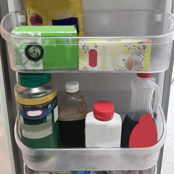 DURAFORCE 2 Pack Clear Refrigerator Door Bin Shelf For 240356402 Frigidaire AP2549958