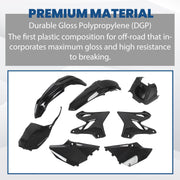 DURAFORCE Complete Restyle Plastic Kit 2018 Style For Yamaha YZ125 YZ250 2002-2020 #90718