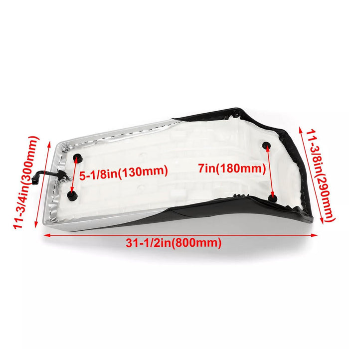 DURAFORCE Complete Seat For Yamaha Banshee YFZ350 YFZ 350 1987-2006 02 2003 Black Silver