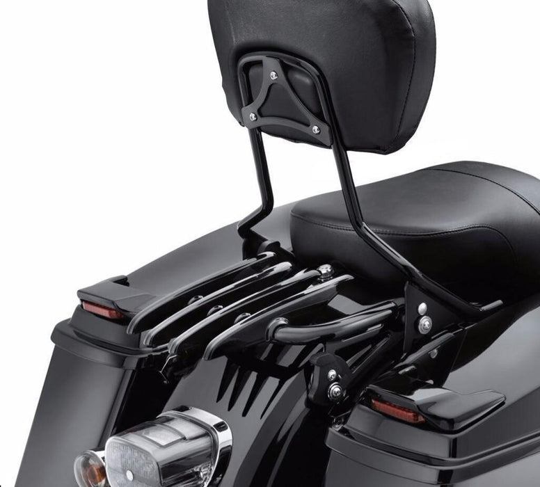 DURAFORCE Backrest Sissy Bar Stealth Luggage Rack For 09-25 Harley Davidson Street Glide