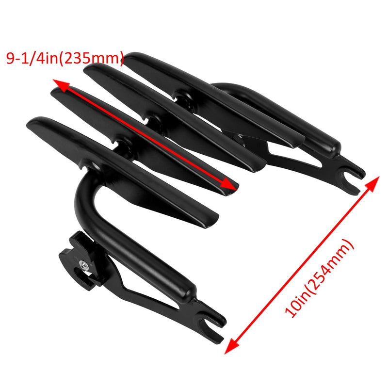DURAFORCE Backrest Sissy Bar Stealth Luggage Rack For 09-25 Harley Davidson Street Glide