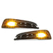 DURAFORCE For 2013-2015 Honda Civic Sedan 4-Door Front Yellow Fog Lights Lamps w/ Switch