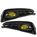 DURAFORCE For 2013-2015 Honda Civic Sedan 4-Door Front Yellow Fog Lights Lamps w/ Switch