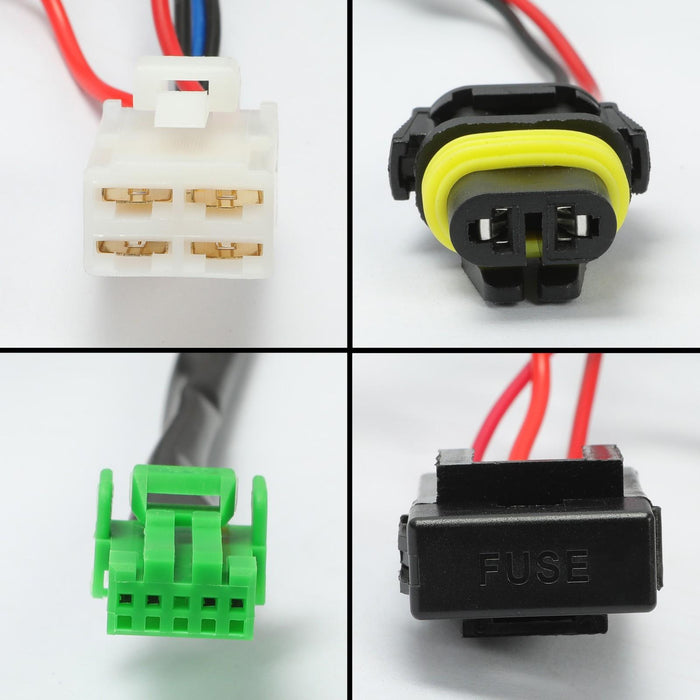 DURAFORCE For 2013-2015 Honda Civic Sedan 4-Door Front Yellow Fog Lights Lamps w/ Switch