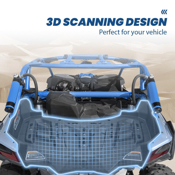 DURAFORCE Fits 18-20 Can-Am Maverick X3 Rear Luggage Carrier Rack Bed Frame Cargo Storage