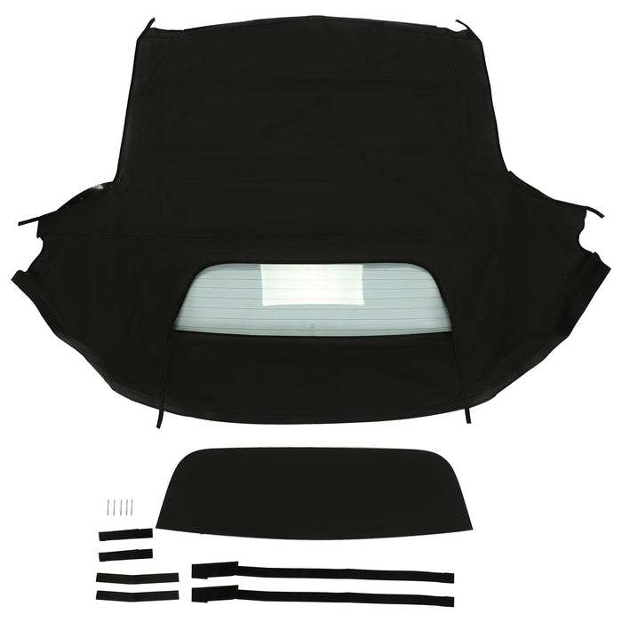DURAFORCE Fits 1999-2009 Honda S2000 Convertible Soft Top & Heated Glass Window Black
