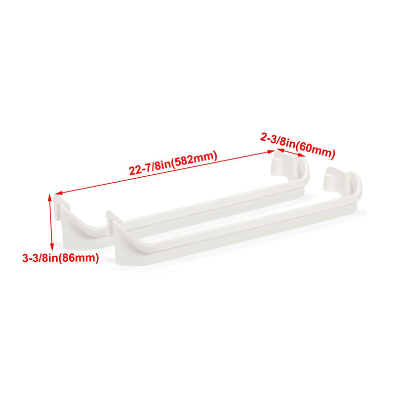 DURAFORCE Door Rack Shelf Retainer Bar Fits Frigidaire Refrigerator 240534701 & 240534901