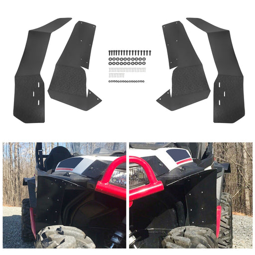 DURAFORCE 4x Extended Fender Flares Mud Flap For Polaris RZR S 900/4 900 /S 1000 2015-2020