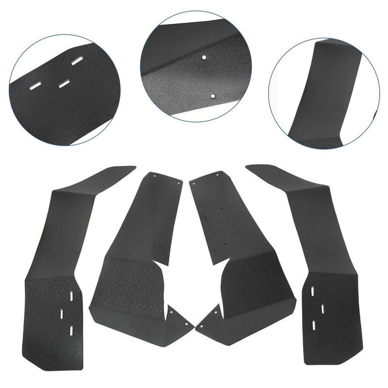 DURAFORCE 4x Extended Fender Flares Mud Flap For Polaris RZR S 900/4 900 /S 1000 2015-2020