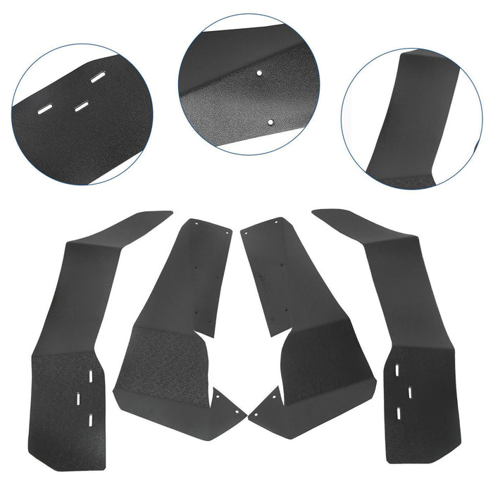 DURAFORCE 4x Extended Fender Flares Mud Flap For Polaris RZR S 900/4 900 /S 1000 2015-2020
