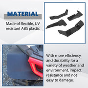 DURAFORCE 4x Extended Fender Flares Mud Flap For Polaris RZR S 900/4 900 /S 1000 2015-2020