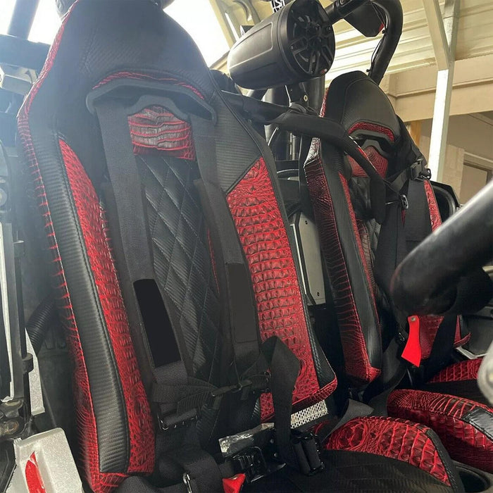 DURAFORCE For 14+ Polaris RZR 4 900 1000 XP 2 Seat Belt Harness Pass Through Bezel Insert