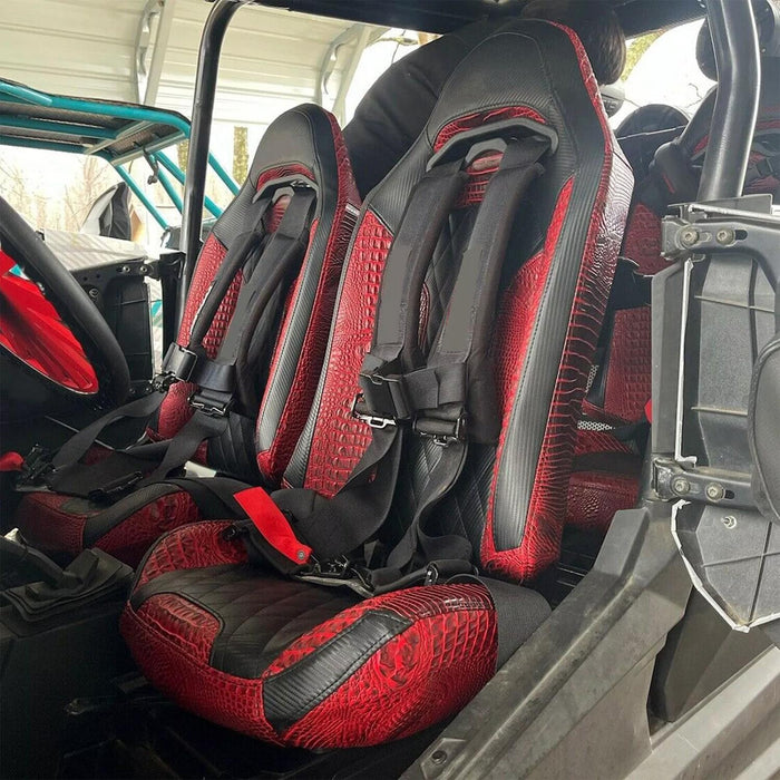 DURAFORCE For 14+ Polaris RZR 4 900 1000 XP 2 Seat Belt Harness Pass Through Bezel Insert