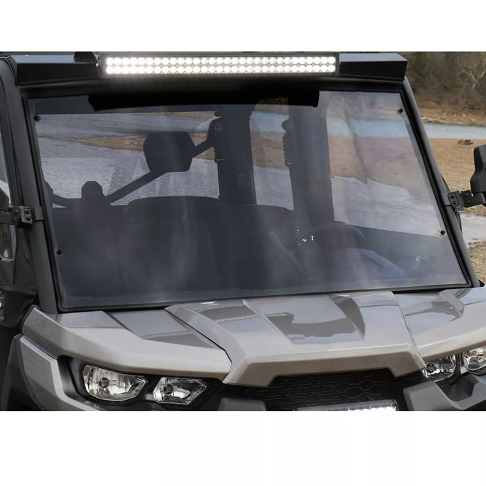 DURAFORCE Clear Front Full Windshield For 2016-2023 Can-Am Defender HD5 HD7 HD8 HD9 HD10