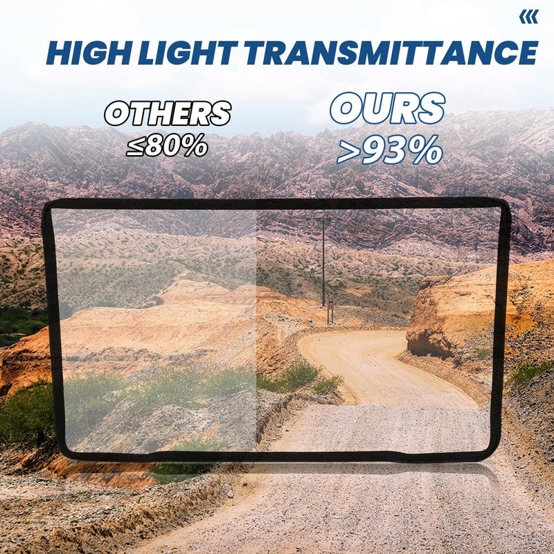 DURAFORCE Clear Front Full Windshield For 2016-2023 Can-Am Defender HD5 HD7 HD8 HD9 HD10