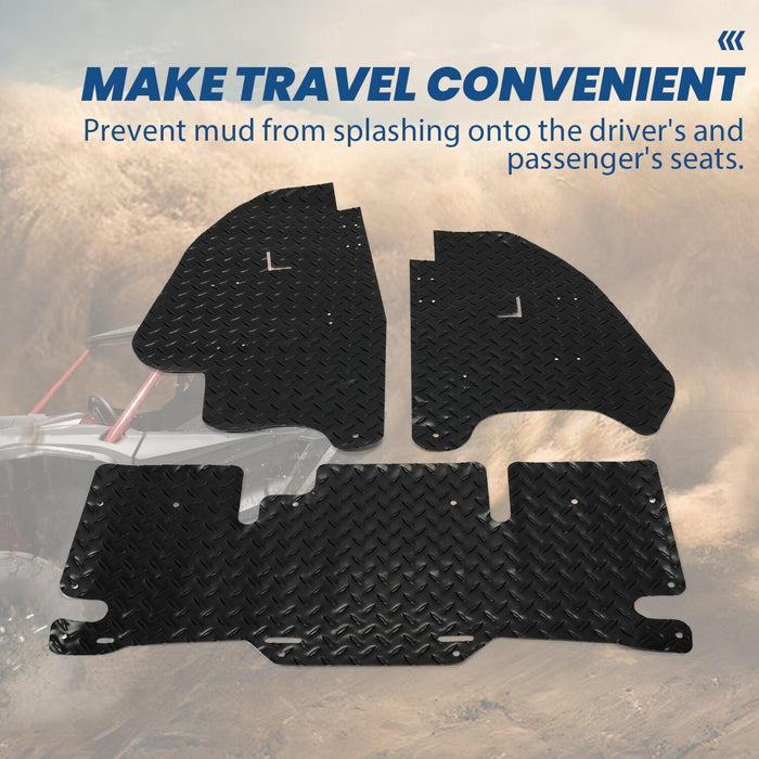 DURAFORCE Front & Rear Mud Guard Dust Shield Set For 2019-2022 Honda Talon 1000 R/X/X-4