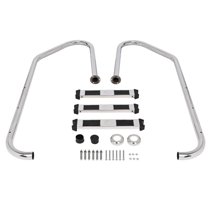 DURAFORCE 3 Non-Slip Step Ladder 304 Stainless Steel Ladder for Swimming Pool In-Ground