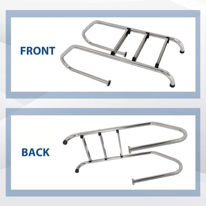 DURAFORCE 3 Non-Slip Step Ladder 304 Stainless Steel Ladder for Swimming Pool In-Ground