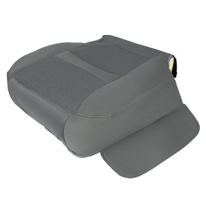 DURAFORCE For Dodge Ram 1500 06 07 08 09 10 Gray Front Driver Bottom Side Seat Cover Cloth