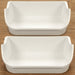 DURAFORCE (2 pack) White Gallon Door Bin For Frigidaire Refrigerator AP2116036 # 240356401