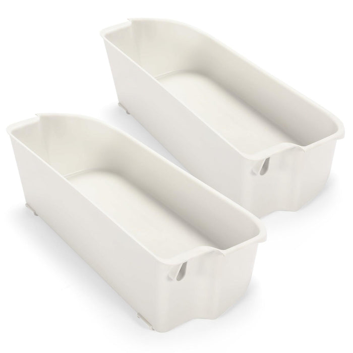 DURAFORCE (2 pack) White Gallon Door Bin For Frigidaire Refrigerator AP2116036 # 240356401