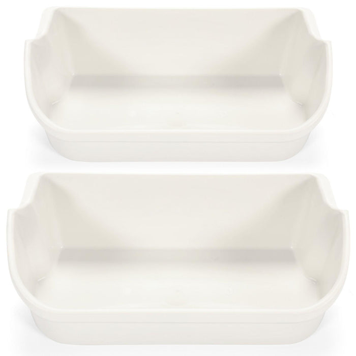 DURAFORCE (2 pack) White Gallon Door Bin For Frigidaire Refrigerator AP2116036 # 240356401