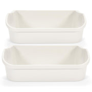 DURAFORCE (2 pack) White Gallon Door Bin For Frigidaire Refrigerator AP2116036 # 240356401