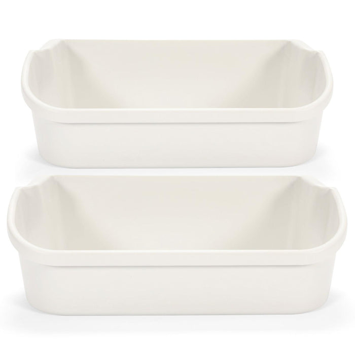 DURAFORCE (2 pack) White Gallon Door Bin For Frigidaire Refrigerator AP2116036 # 240356401