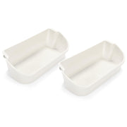 DURAFORCE (2 pack) White Gallon Door Bin For Frigidaire Refrigerator AP2116036 # 240356401