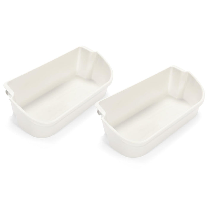 DURAFORCE (2 pack) White Gallon Door Bin For Frigidaire Refrigerator AP2116036 # 240356401