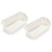 DURAFORCE (2 pack) White Gallon Door Bin For Frigidaire Refrigerator AP2116036 # 240356401