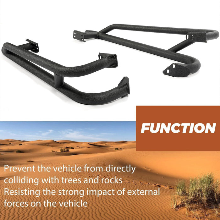 DURAFORCE Heavy Duty Nerf Bars Rock Sliders Steel For 2019-2024 Honda Talon 1000X / 1000R