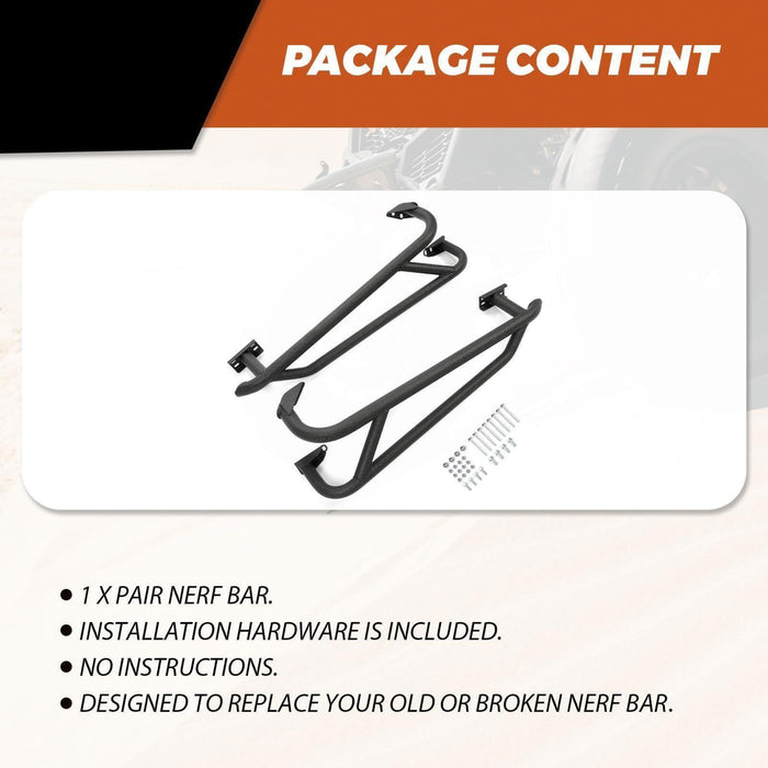 DURAFORCE Heavy Duty Nerf Bars Rock Sliders Steel For 2019-2024 Honda Talon 1000X / 1000R