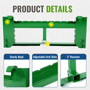 DURAFORCE Pallet Fork Frame Attachments 50" Fits John Deere 200 Skid Steer Loaders 4000lbs