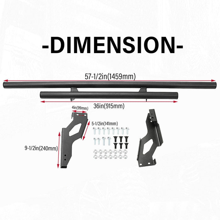 DURAFORCE Rear Bumper for 2018-2024 Polaris Ranger XP 1000 Crew XP 1000 North Star Edition