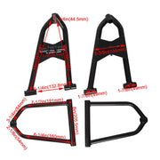 DURAFORCE Front Upper and Lower A-Arms FOR 87-06 Yamaha Banshee 350 YFZ350 +2 +1 Stainles
