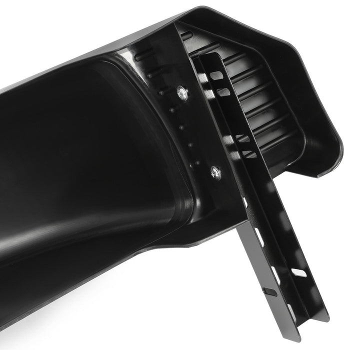 DURAFORCE Glossy Black 2 SINGLE AXLE TRAILER FENDERS FOR 13" WHEELS TIRES SKIRT BOAT PAIR