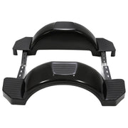 DURAFORCE Glossy Black 2 SINGLE AXLE TRAILER FENDERS FOR 13" WHEELS TIRES SKIRT BOAT PAIR