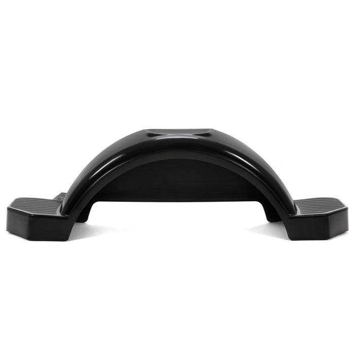 DURAFORCE Glossy Black 2 SINGLE AXLE TRAILER FENDERS FOR 13" WHEELS TIRES SKIRT BOAT PAIR