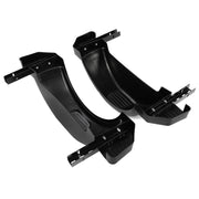 DURAFORCE Glossy Black 2 SINGLE AXLE TRAILER FENDERS FOR 13" WHEELS TIRES SKIRT BOAT PAIR
