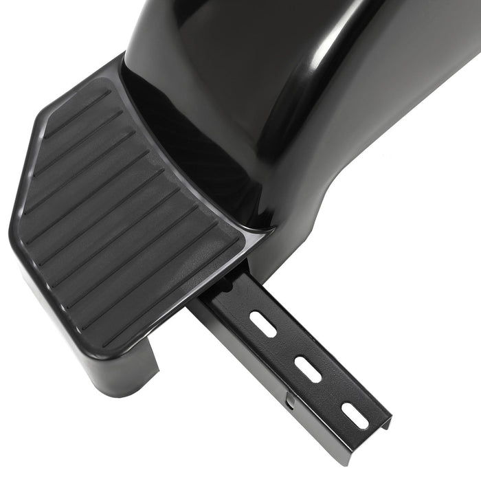 DURAFORCE Glossy Black 2 SINGLE AXLE TRAILER FENDERS FOR 13" WHEELS TIRES SKIRT BOAT PAIR