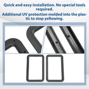 DURAFORCE Travel Trailer RV Camper Black Entrance Door Window Interior & Exterior Frame