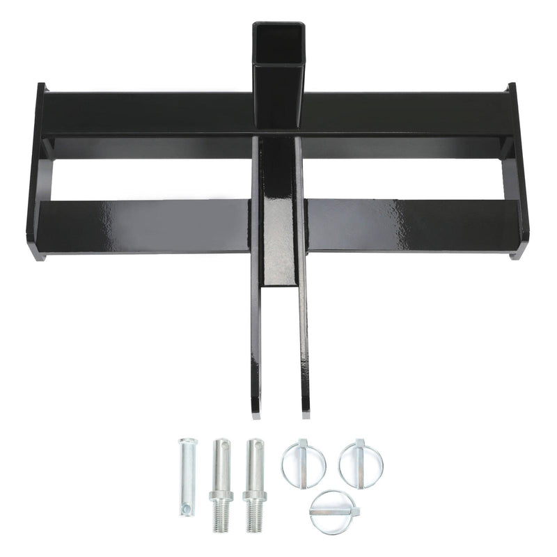 DURAFORCE 3 Point 2" Receiver Hitch Drawbar W/Suitcase Weight Bracket For CAT 1 Tractors